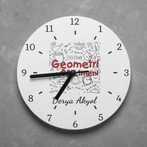 Kişiye Özel Matematik Öğretmeni Duvar Saati