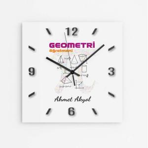 Kişiye Özel Matematik Öğretmeni Duvar Saati