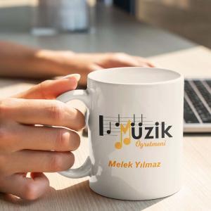 Müzik Öğretmeni Tasarımlı Kupa