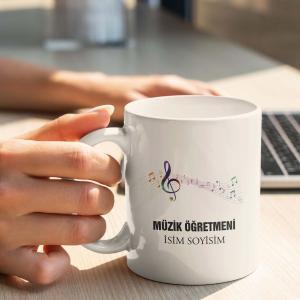 Müzik Öğretmeni Tasarımlı Kupa