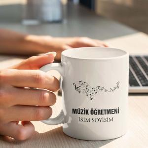 Müzik Öğretmeni Tasarımlı Kupa