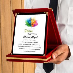 Kişiye Özel Resimli Öğretmen Plaketi