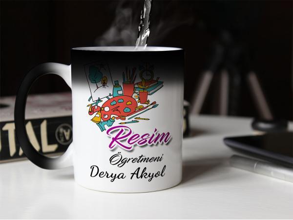 Kişiye Özel Resim Öğretmeni Sihirli Kupa