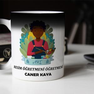Kişiye Özel Resim Öğretmeni Sihirli Kupa