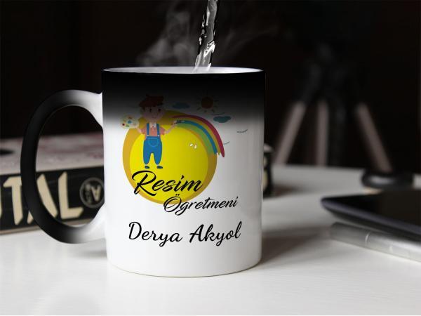 Kişiye Özel Resim Öğretmeni Sihirli Kupa
