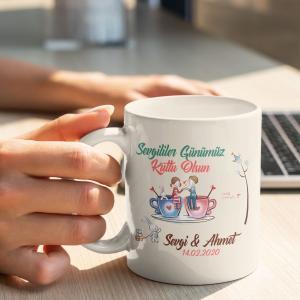 Sevgililer Günü Tasarımlı Kupa