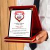 Sevgililer Günü Tasarımlı Plaket