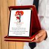 Sevgililer Günü Tasarımlı Plaket