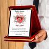 Sevgililer Günü Tasarımlı Plaket