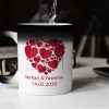 Sevgililer Günü Tasarımlı Sihirli Kupa