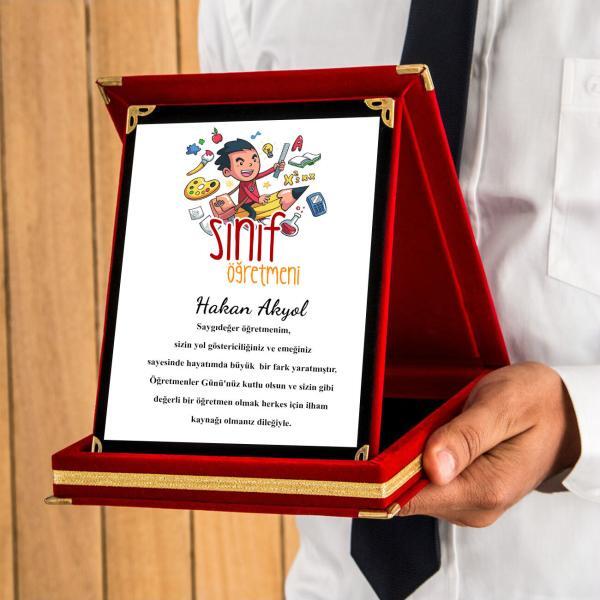 Kişiye Özel Sınıf Öğretmeni Plaketi
