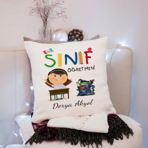 Kişiye Özel Sınıf Öğretmeni Yastık