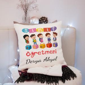 Kişiye Özel Sınıf Öğretmeni Yastık