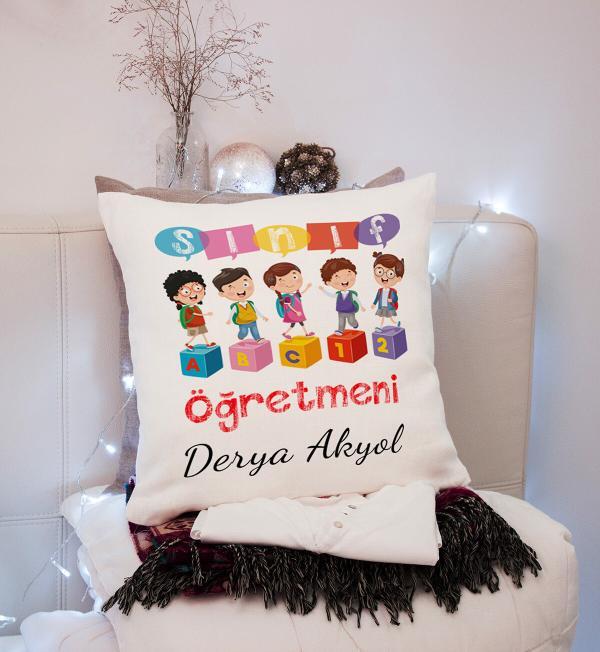 Kişiye Özel Sınıf Öğretmeni Yastık
