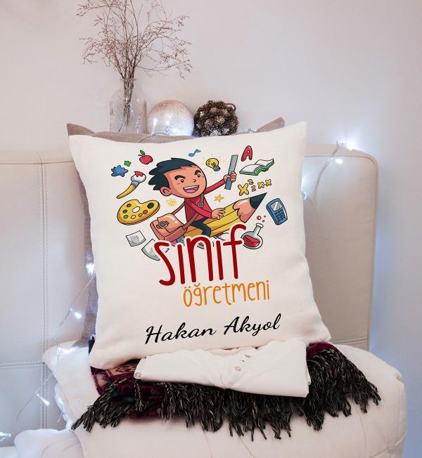 Kişiye Özel Sınıf Öğretmeni Yastık
