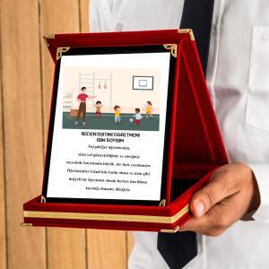 Kişiye Özel Spor Öğretmeni Plaketi