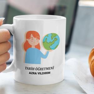 Tarih Öğretmeni Tasarımlı Kupa