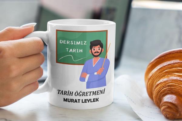 Tarih Öğretmeni Tasarımlı Kupa