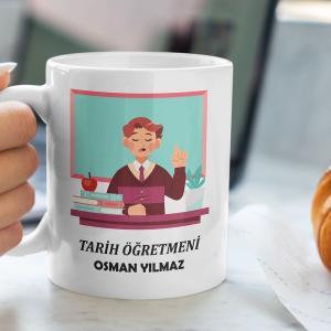 Tarih Öğretmeni Tasarımlı Kupa