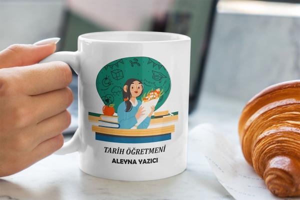 Tarih Öğretmeni Tasarımlı Kupa
