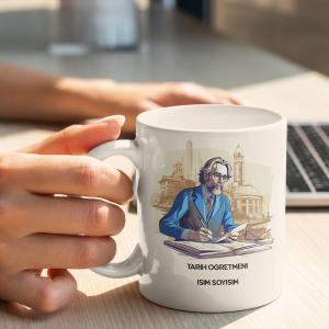 Tarih Öğretmeni Tasarımlı Kupa