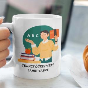 Türkçe Öğretmeni Tasarımlı Kupa