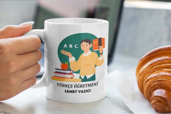 Türkçe Öğretmeni Tasarımlı Kupa
