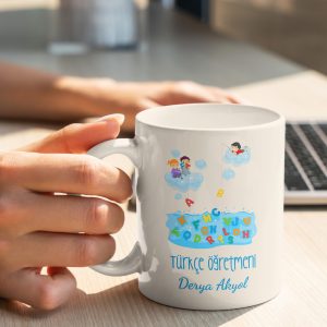 Türkçe Öğretmeni Tasarımlı Kupa