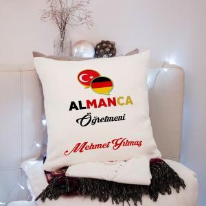 Almanca Öğretmeni Tasarımlı Yastık