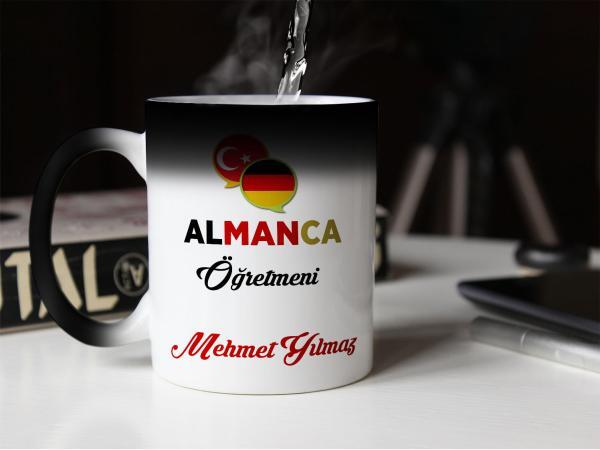 Almanca Öğretmeni Tasarımlı Sihirli Kupa