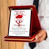 Sevgililer Günü Tasarımlı Plaket