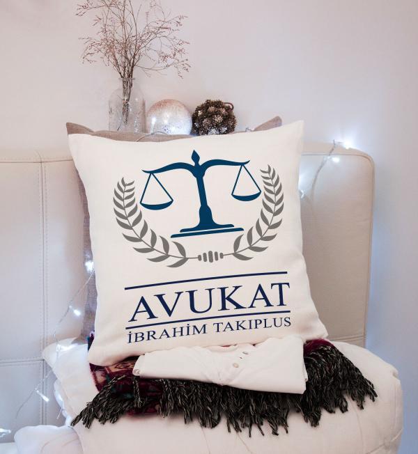 Avukat Tasarımlı Yastık