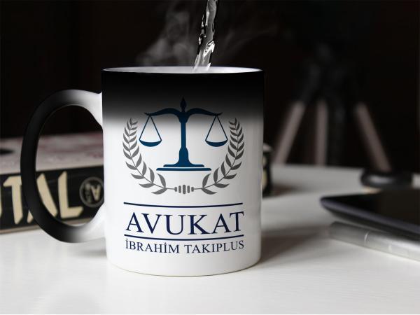 Avukat Tasarımlı Sihirli Kupa