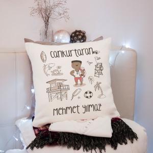Cankurtaran Tasarımlı Yastık