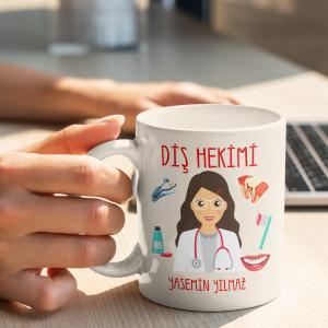 Diş Hekimi Tasarımlı Kupa