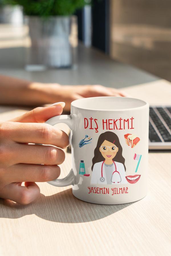 Diş Hekimi Tasarımlı Kupa
