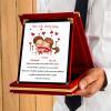 Sevgililer Günü Tasarımlı Plaket