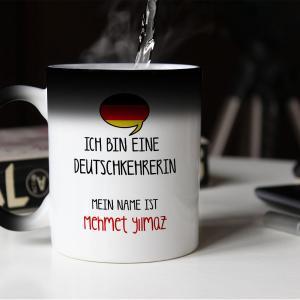 Almanca Öğretmeni Tasarımlı Sihirli Kupa
