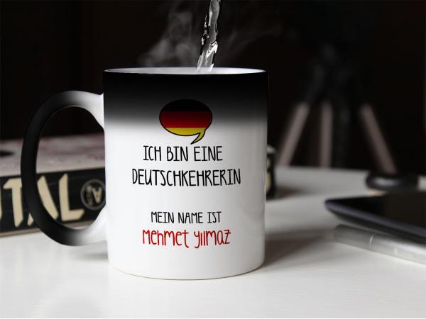Almanca Öğretmeni Tasarımlı Sihirli Kupa