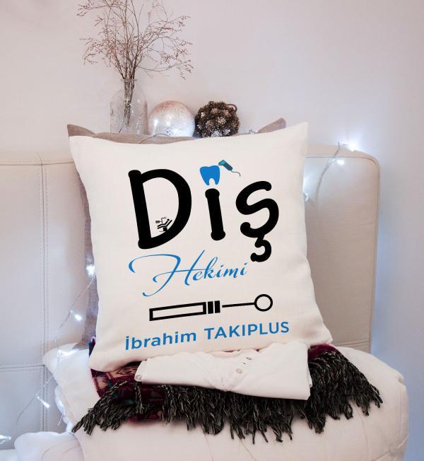 Diş Hekimi Tasarımlı Yastık
