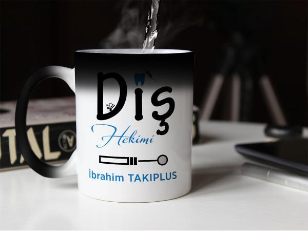 Diş Hekimi Tasarımlı Sihirli Kupa