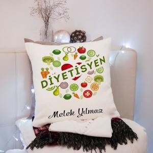 Diyetisyen Tasarımlı Yastık