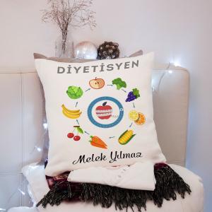 Diyetisyen Tasarımlı Yastık