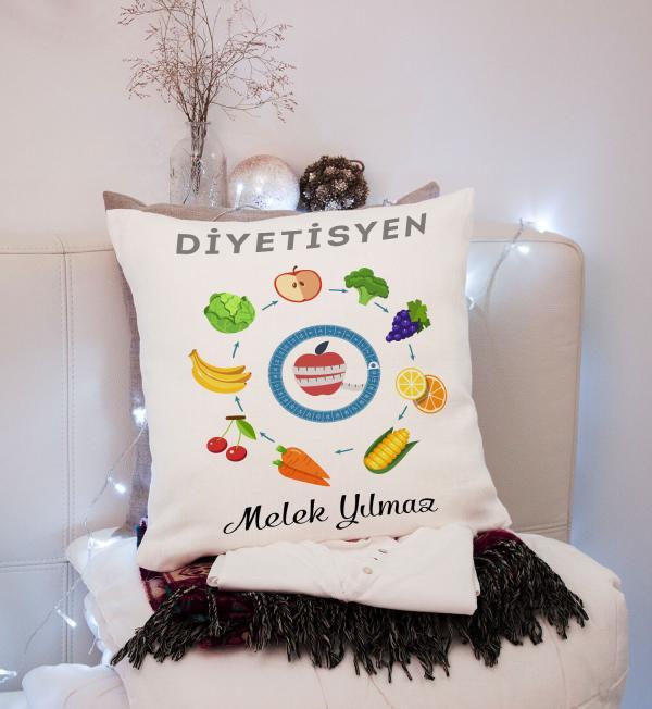 Diyetisyen Tasarımlı Yastık