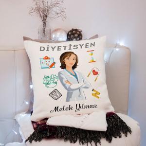 Diyetisyen Tasarımlı Yastık