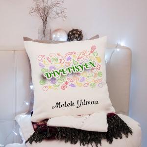 Diyetisyen Tasarımlı Yastık