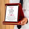 Sevgililer Günü Tasarımlı Plaket
