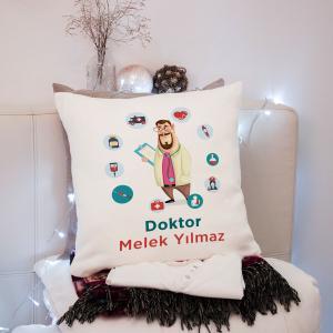 Doktor Tasarımlı Yastık
