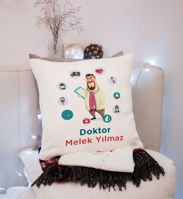 Doktor Tasarımlı Yastık