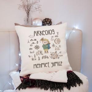 Arkeolog Tasarımlı Yastık